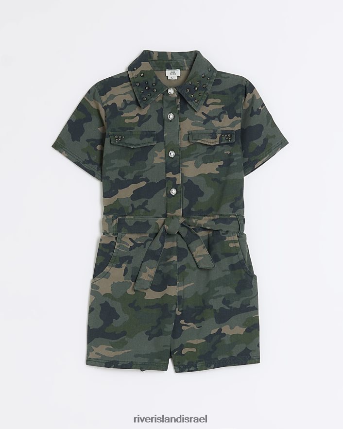 לבוש River Island חליפת משחק עם שרוולים קצרים של g camo חָקִי בנות BDZ4086287