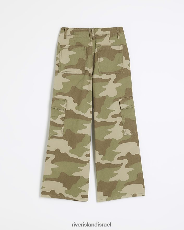 לבוש River Island מכנסי מטען רחבים של g camo חָקִי בנות BDZ4086320