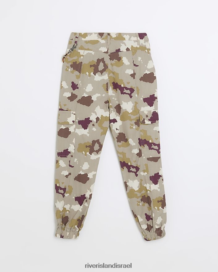 לבוש River Island מכנסי g camo cargo חום בנות BDZ4086247