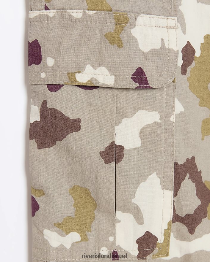 לבוש River Island מכנסי g camo cargo חום בנות BDZ4086247