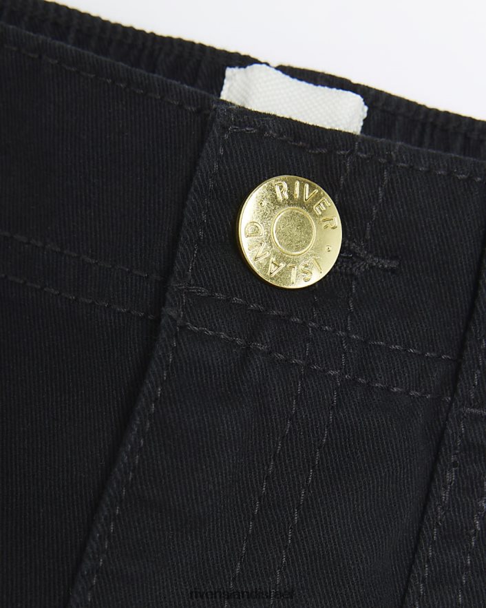 לבוש River Island מכנסי g cargo כיס שָׁחוֹר בנות BDZ4083399