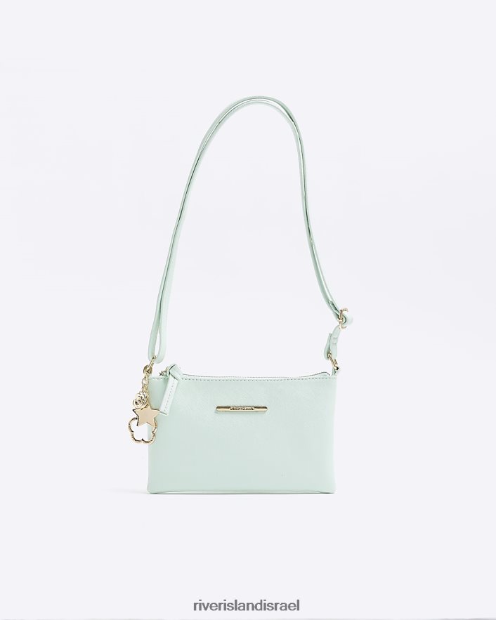 אביזרים River Island g charm cross body תיק ירוק בנות BDZ4083352