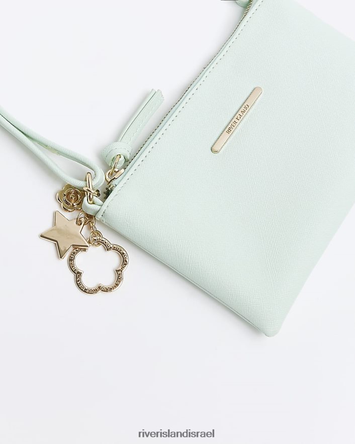 אביזרים River Island g charm cross body תיק ירוק בנות BDZ4083352