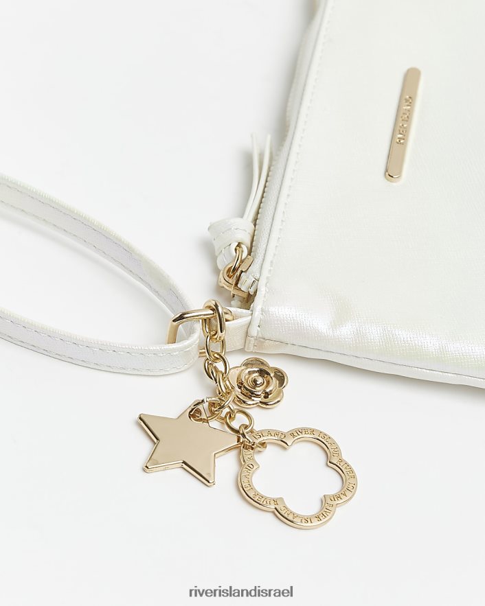 אביזרים River Island g charm cross body תיק לבן בנות BDZ4083355