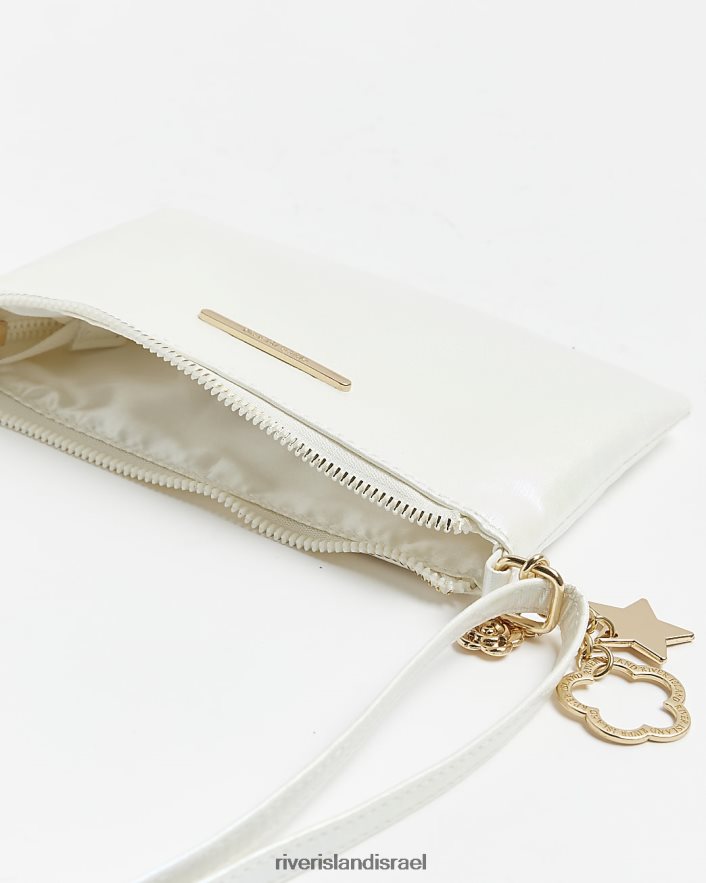 אביזרים River Island g charm cross body תיק לבן בנות BDZ4083355