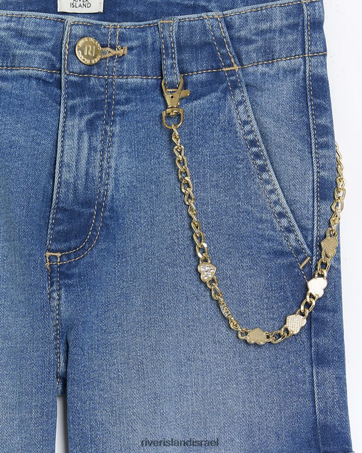 לבוש River Island שרשרת g detail cargo סקיני ג'ינס כְּחוֹל בנות BDZ4086231