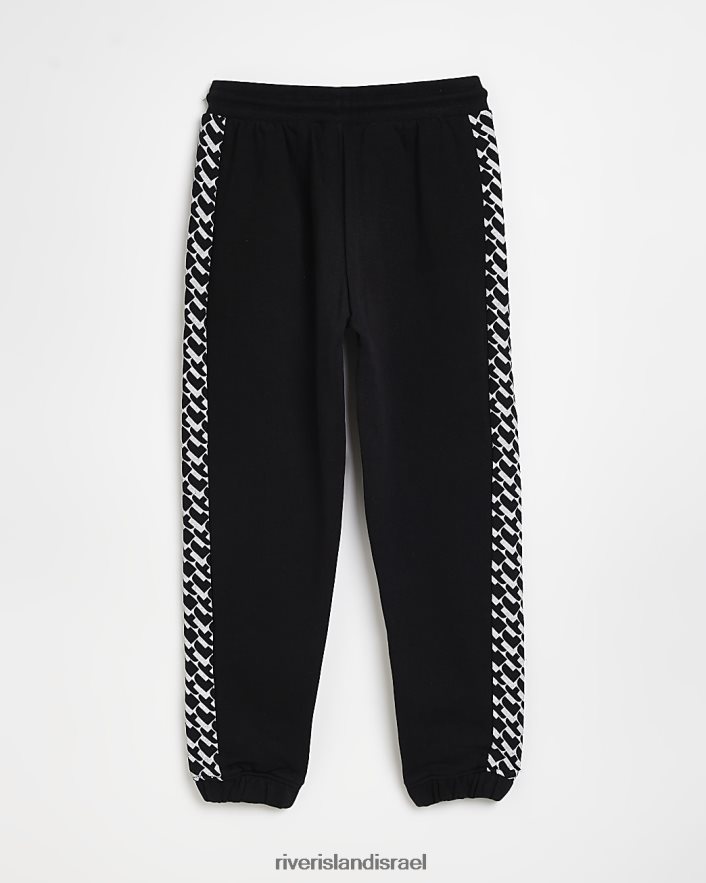 לבוש River Island ג'וגרי רצועות לוגו של g elle שָׁחוֹר בנות BDZ4086483