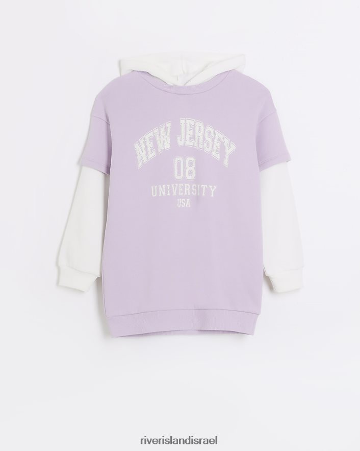לבוש River Island קפוצ'ון g graphic 2 ב-1 סָגוֹל בנות BDZ4086043