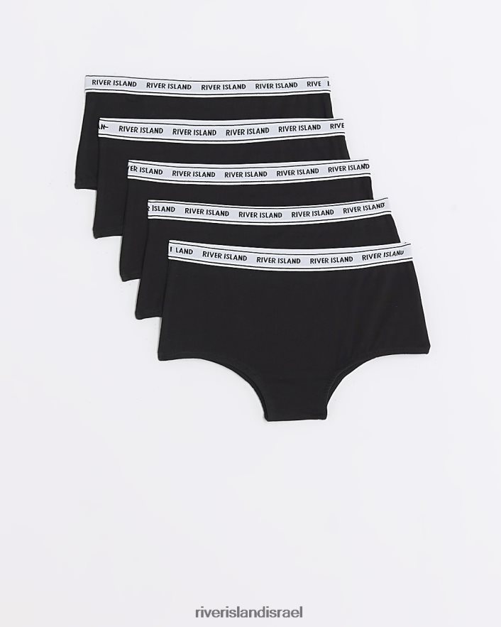 אביזרים River Island g hipster short 5 pack שָׁחוֹר בנות BDZ4086466