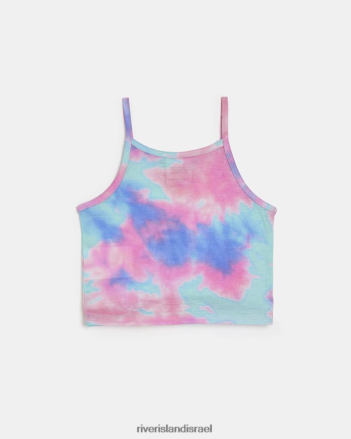לבוש River Island g hype tie dye cami top וָרוֹד בנות BDZ4086513