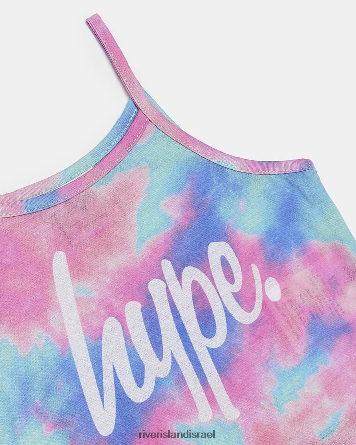 לבוש River Island g hype tie dye cami top וָרוֹד בנות BDZ4086513