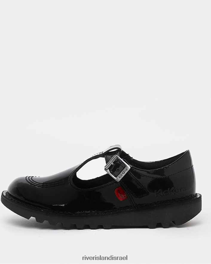 הַנעָלָה River Island נעליים חתוכות בפטנט של g kickers שָׁחוֹר בנות BDZ4086504