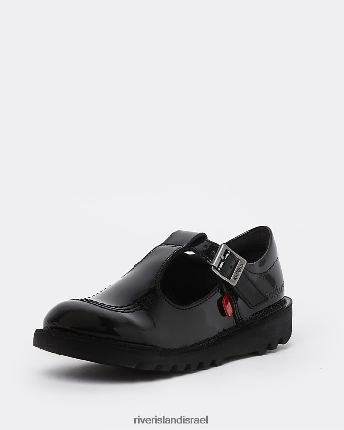 הַנעָלָה River Island נעליים חתוכות בפטנט של g kickers שָׁחוֹר בנות BDZ4086504