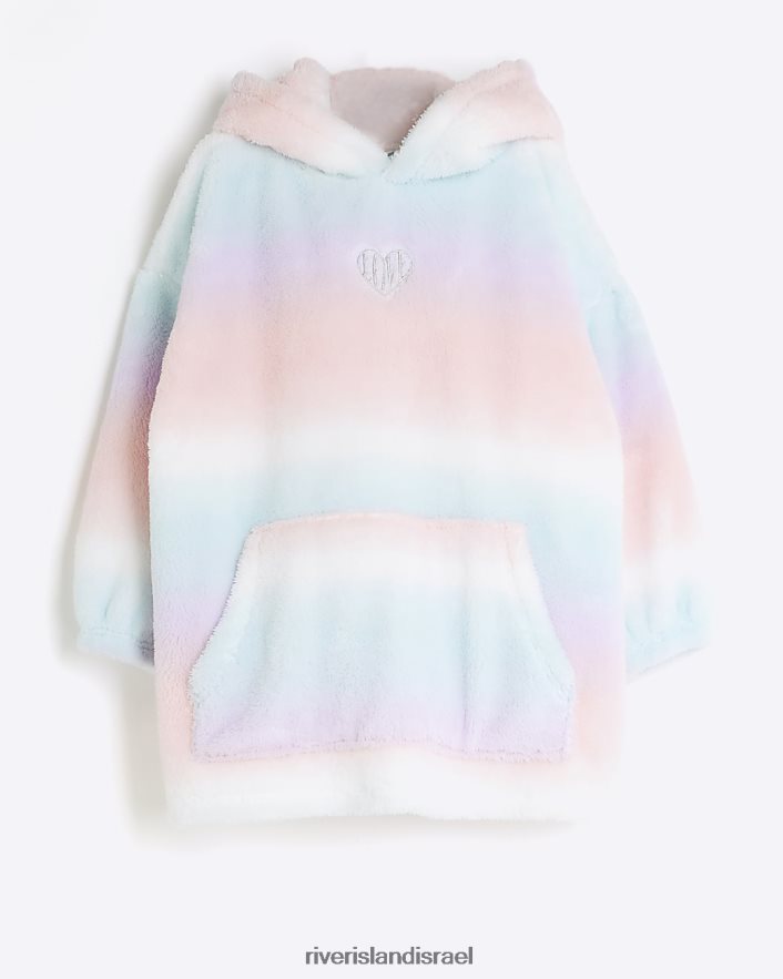 לבוש River Island שמיכת קפוצ'ון נעימה של g ombre וָרוֹד בנות BDZ4086147