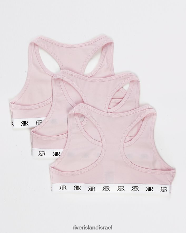 אביזרים River Island g racer back crop top multipack וָרוֹד בנות BDZ4083436