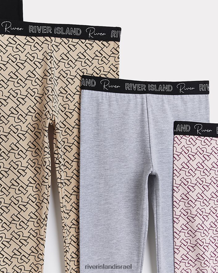 לבוש River Island חותלות מונוגרמה g ri 5 חבילות סָגוֹל בנות BDZ4086374