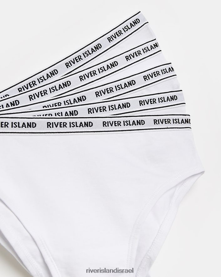 אביזרים River Island תחתונים ממותגים g ri 5 מארז לבן בנות BDZ4086473