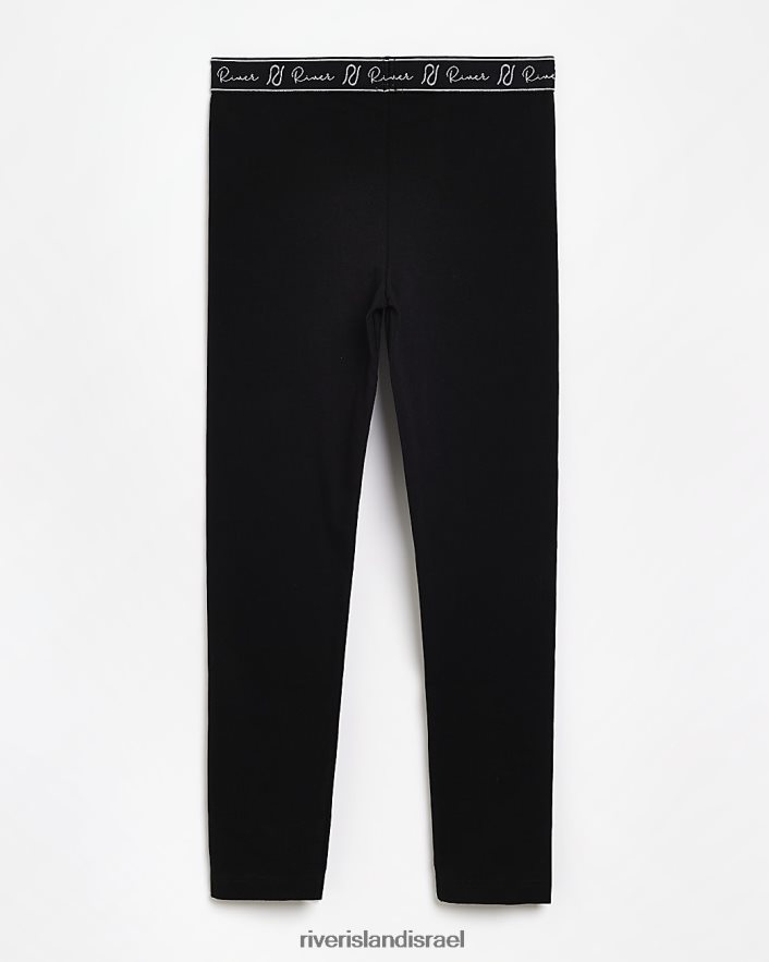 לבוש River Island חותלות חגורת מותן g ri שָׁחוֹר בנות BDZ4083222