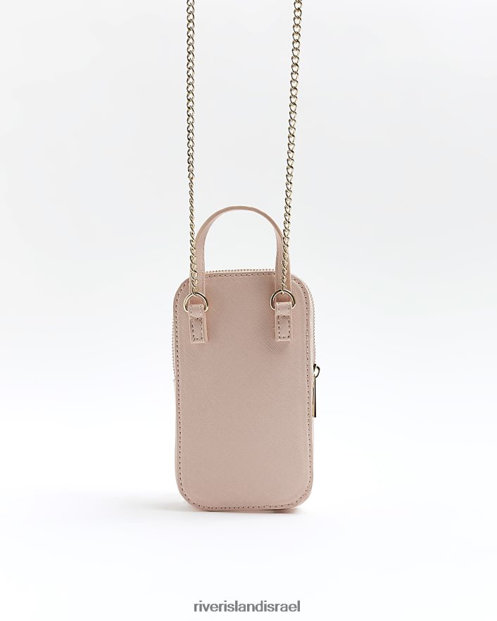 אביזרים River Island g ri מונוגרמה תיק צולב גוף חום בנות BDZ4086294