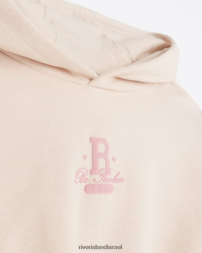 לבוש River Island סט קפוצ'ון וחותלות g rib peplum וָרוֹד בנות BDZ4086213