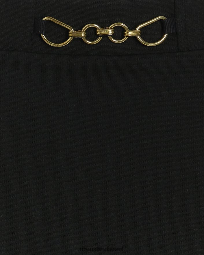 לבוש River Island g snaffle פרט חצאית קו שָׁחוֹר בנות BDZ4086251