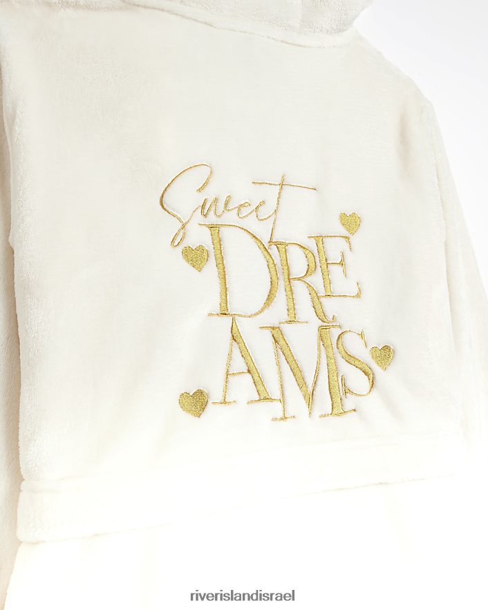 אביזרים River Island g sweet dreams חלוק קפוצ'ון קרם בנות BDZ4086129