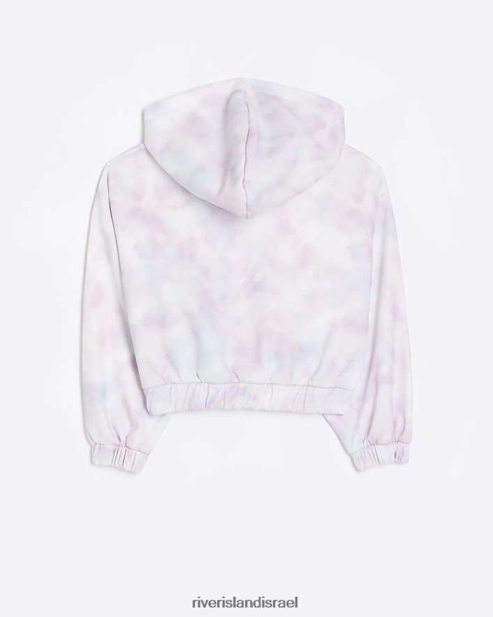 לבוש River Island g tie dye רוכסן קפוצ'ון וָרוֹד בנות BDZ4086314