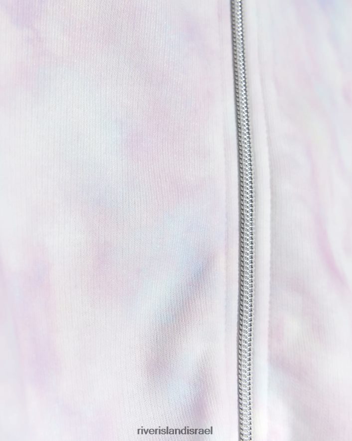 לבוש River Island g tie dye רוכסן קפוצ'ון וָרוֹד בנות BDZ4086314