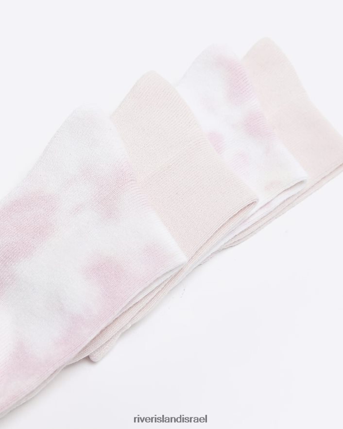אביזרים River Island g tie dye tube גרביים 2 חבילה וָרוֹד בנות BDZ4086427