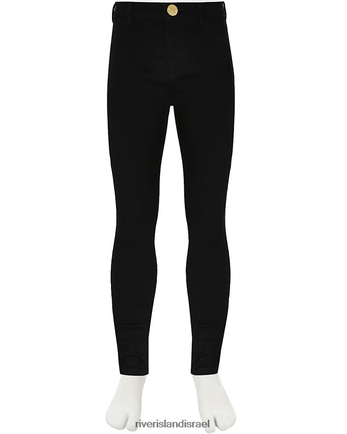 לבוש River Island jeggings באמצע עלייה שָׁחוֹר בנות BDZ4086391