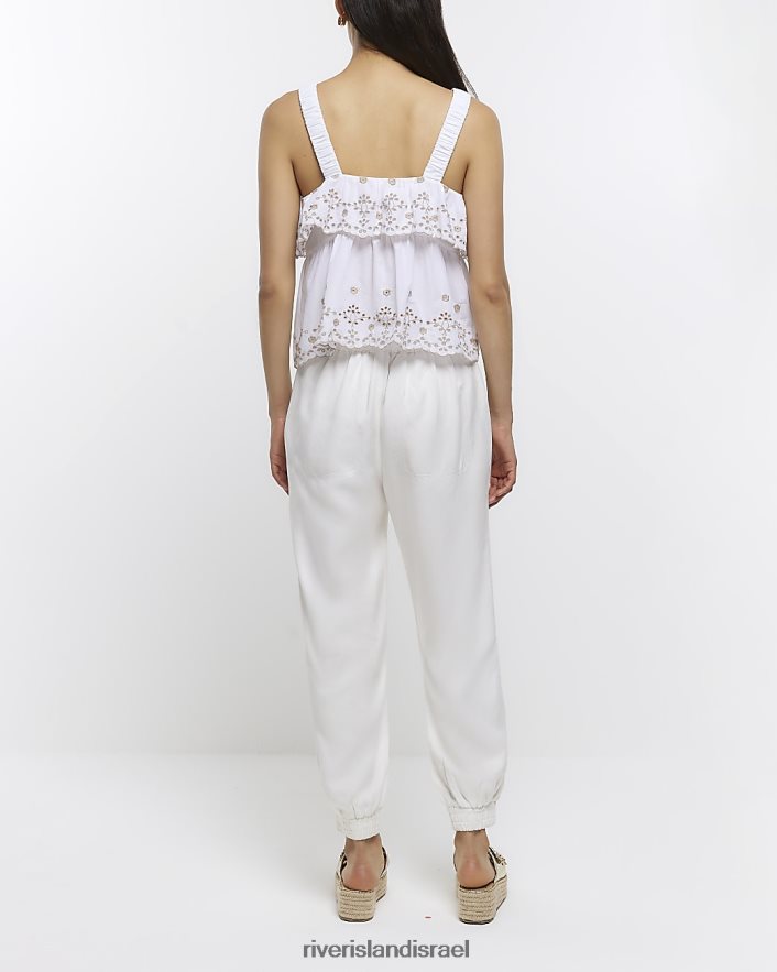 לבוש River Island נעלי ריצה עם אזיקי lyocell אקרו נשים BDZ4081291