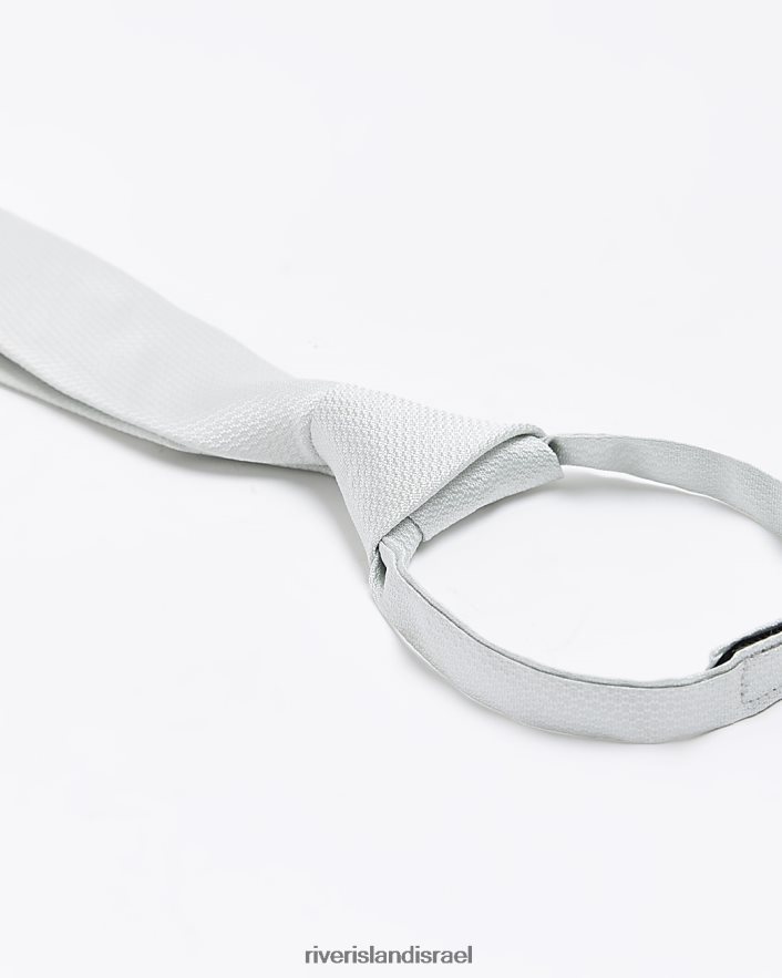 אביזרים River Island עניבה במרקם mb אפור בנים BDZ4083643