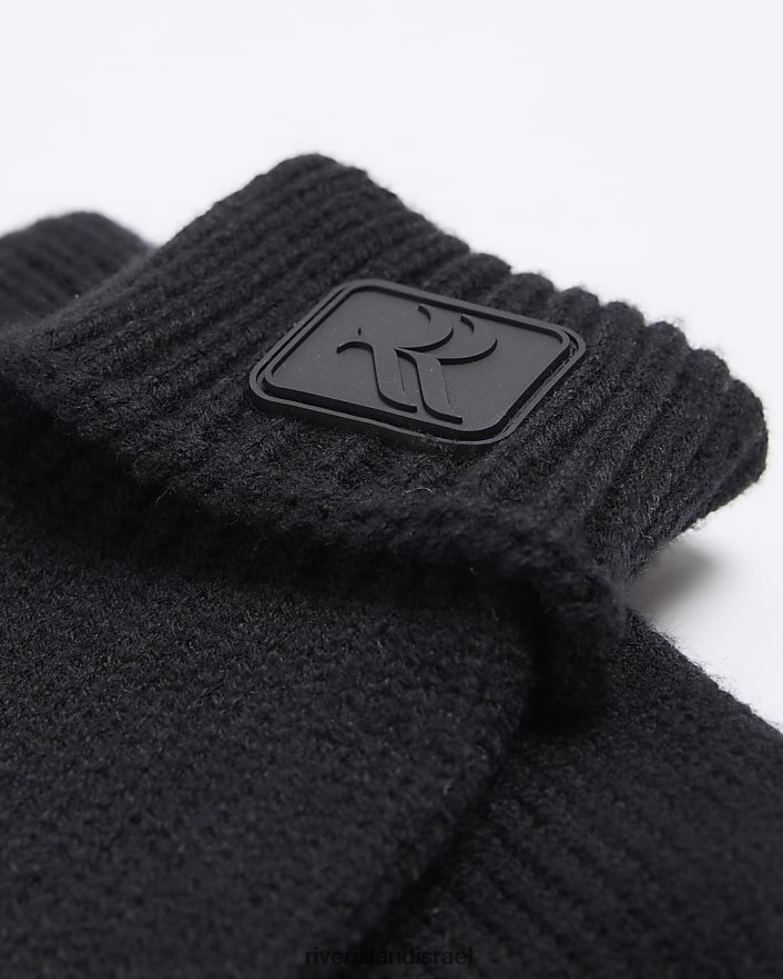 אביזרים River Island כפפות סרוגות מגומי mb שָׁחוֹר בנים BDZ4086806