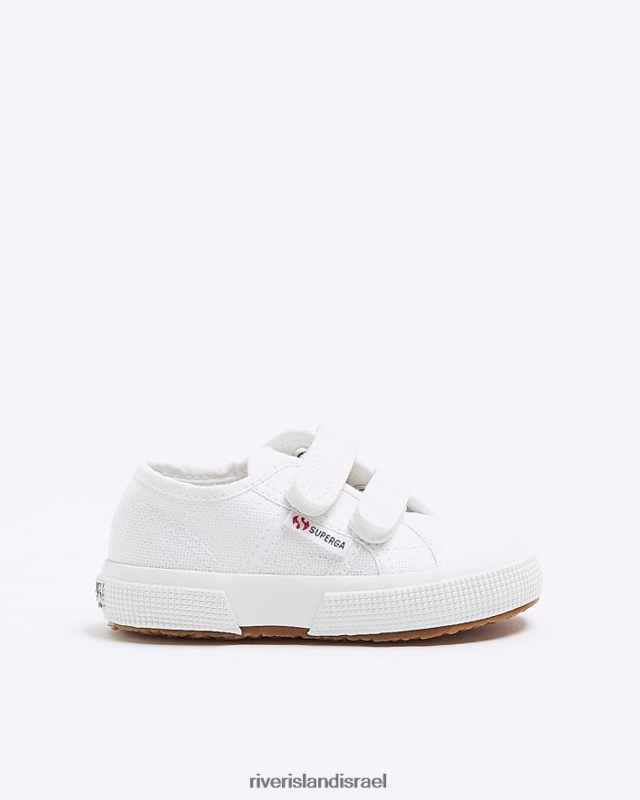 הַנעָלָה River Island מאמני mb superga רצועה כפולה לבן בנים BDZ4087002