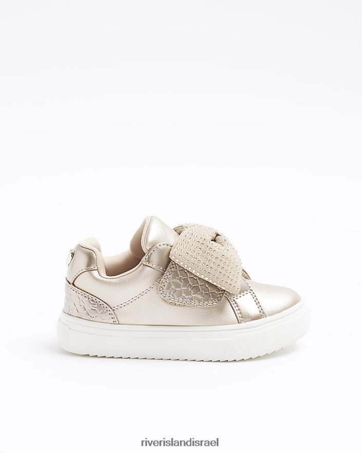 הַנעָלָה River Island מאמני קשת של mg ורוד זהב בנות BDZ4083480