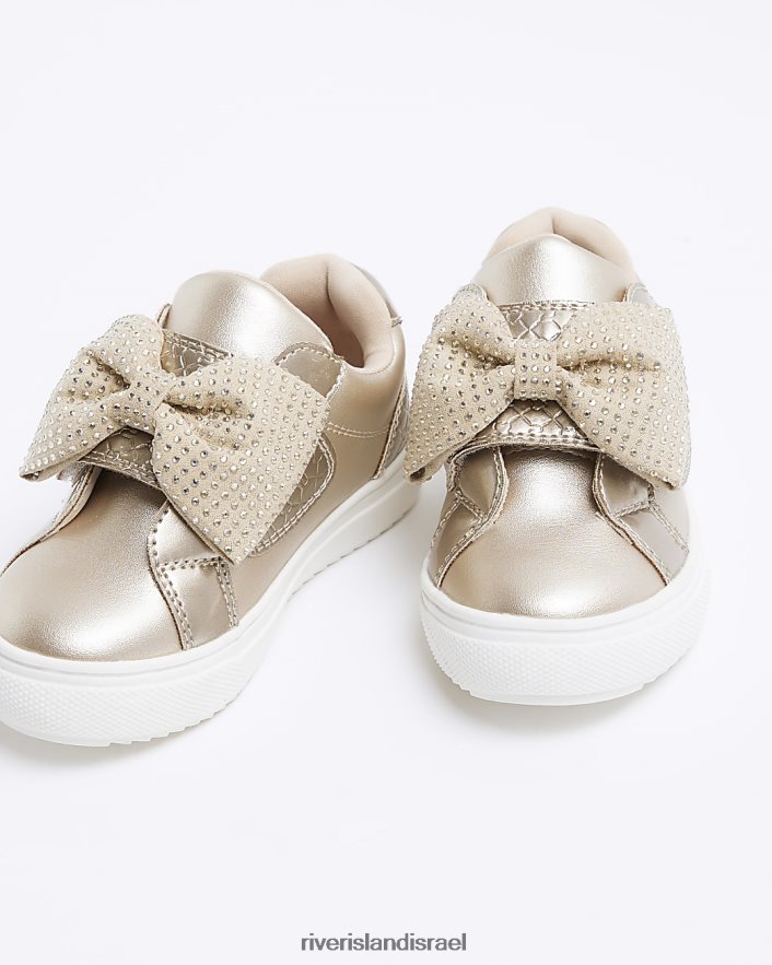 הַנעָלָה River Island מאמני קשת של mg ורוד זהב בנות BDZ4083480