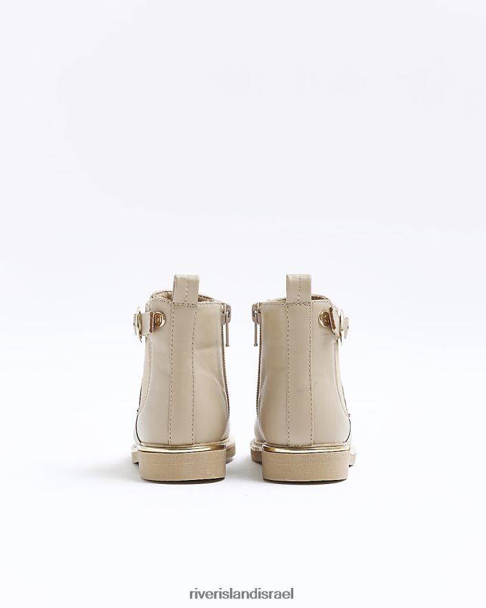 הַנעָלָה River Island מגפי אבזם לב של mg בז' בנות BDZ4083483