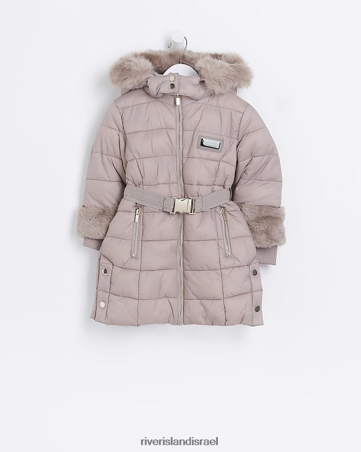 לבוש River Island מעיל פרווה מלאכותית של mg אֶבֶן בנות BDZ4083557