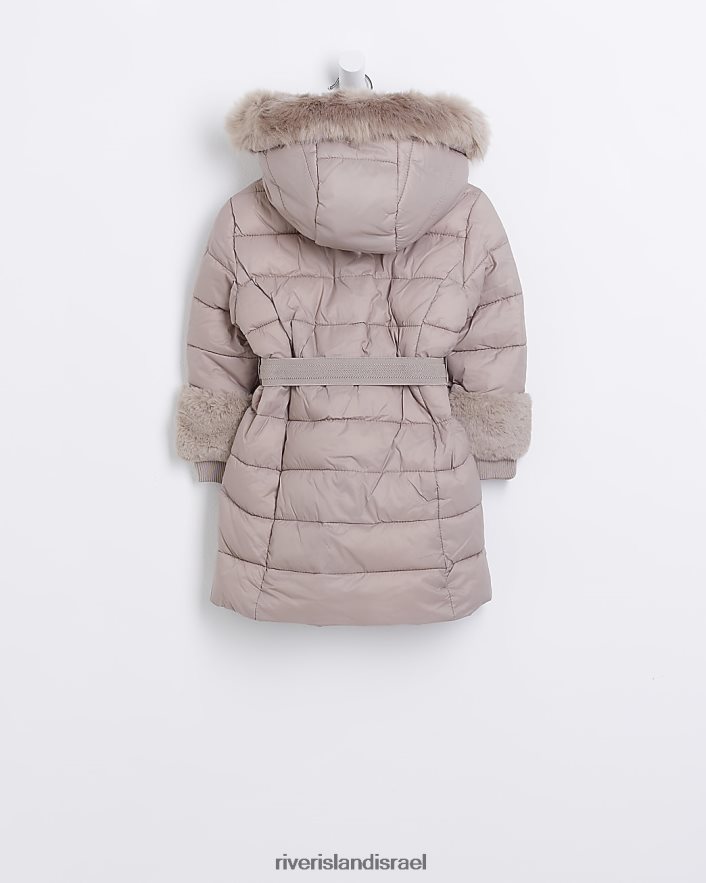 לבוש River Island מעיל פרווה מלאכותית של mg אֶבֶן בנות BDZ4083557