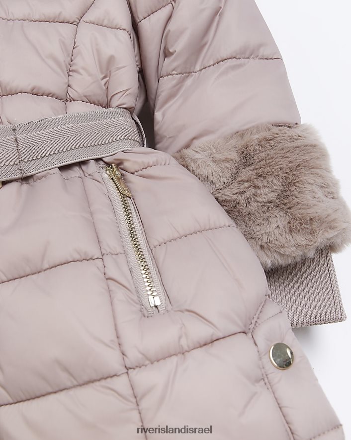לבוש River Island מעיל פרווה מלאכותית של mg אֶבֶן בנות BDZ4083557