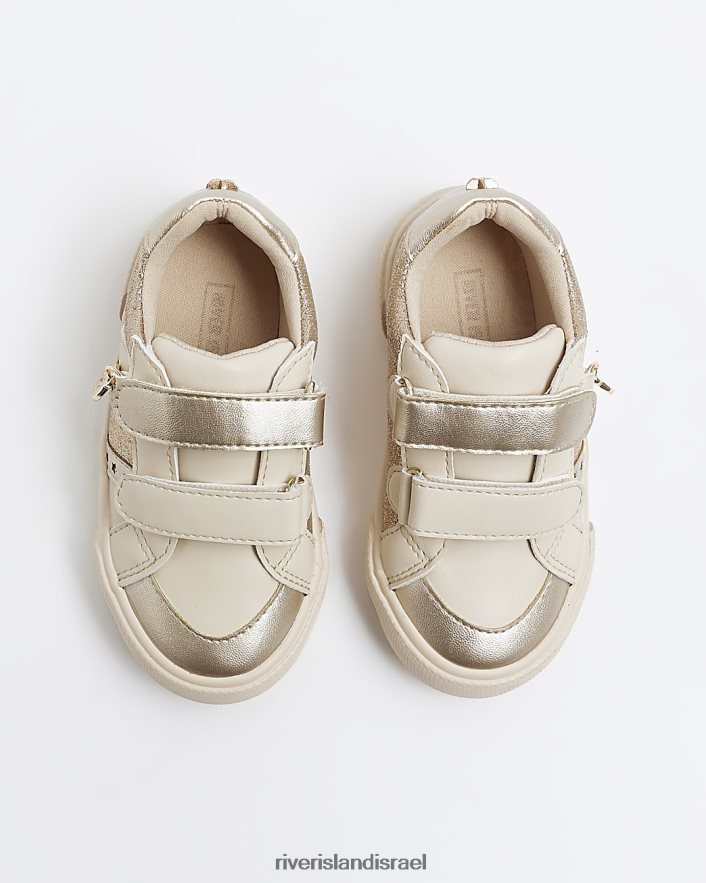 הַנעָלָה River Island מאמני נצנצים של mg זהב בנות BDZ4086640
