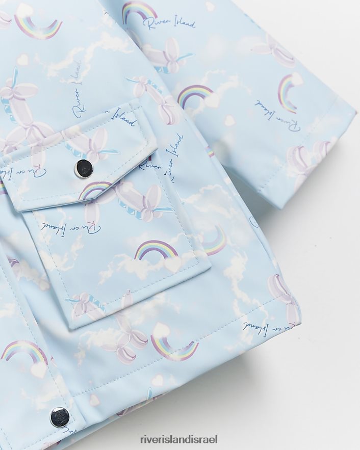 לבוש River Island mg מעיל גשם עמיד למקלחת כְּחוֹל בנות BDZ4086714