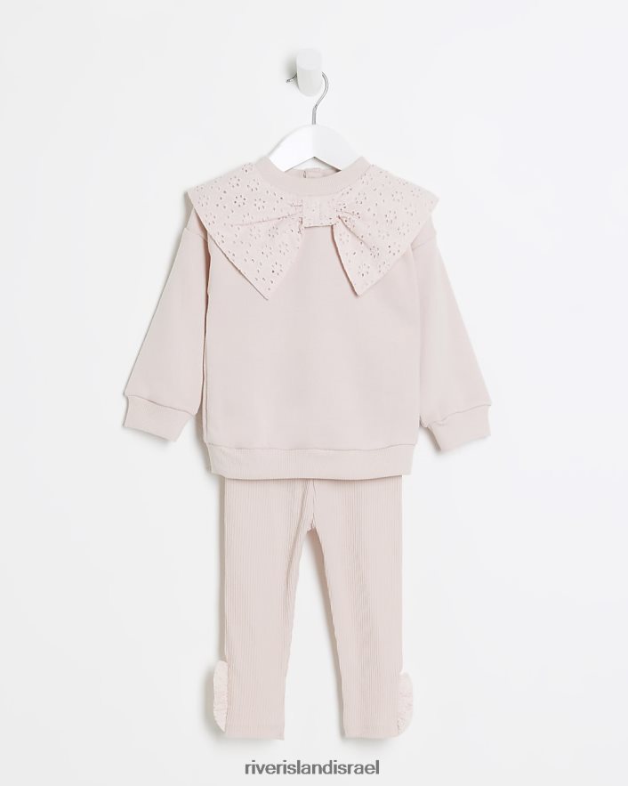 לבוש River Island תלבושת זיעה קשת של mg broderie וָרוֹד בנות BDZ4086651
