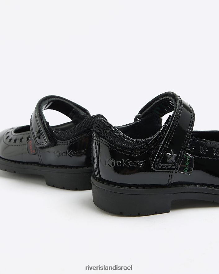 הַנעָלָה River Island נעליים מובלטות בכוכב mg kickers שָׁחוֹר בנות BDZ4086500