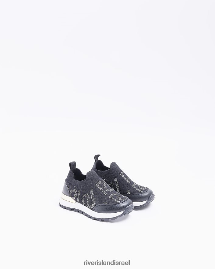 הַנעָלָה River Island מאמני גרביים סרוגים של mg ri שָׁחוֹר בנות BDZ4083558