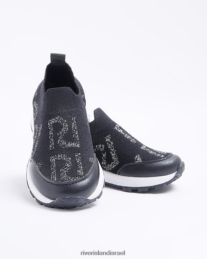 הַנעָלָה River Island מאמני גרביים סרוגים של mg ri שָׁחוֹר בנות BDZ4083558