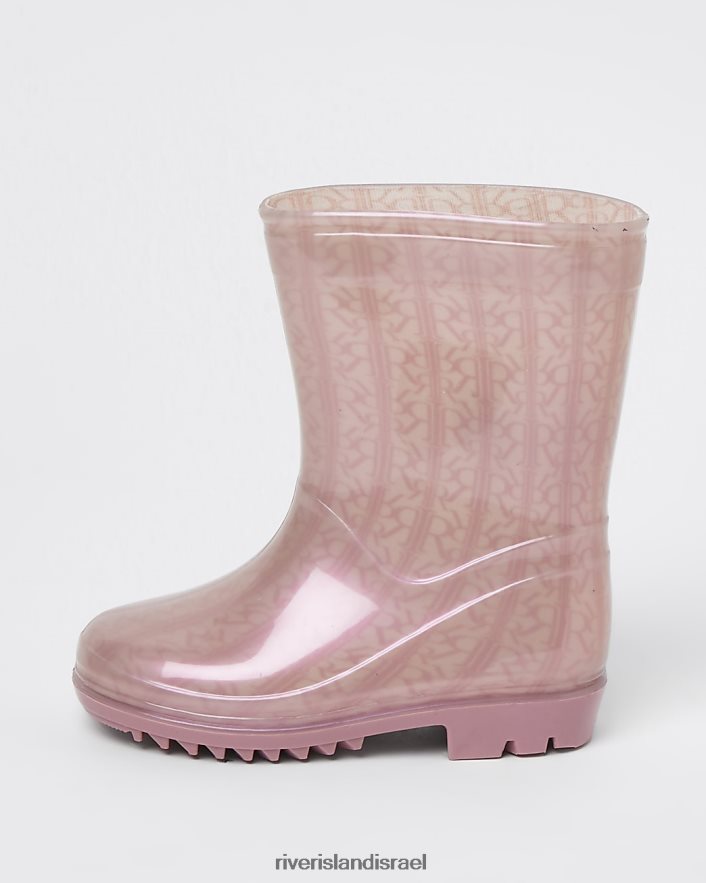 הַנעָלָה River Island מגפי גב מונוגרם של mg ri וָרוֹד בנות BDZ4083588