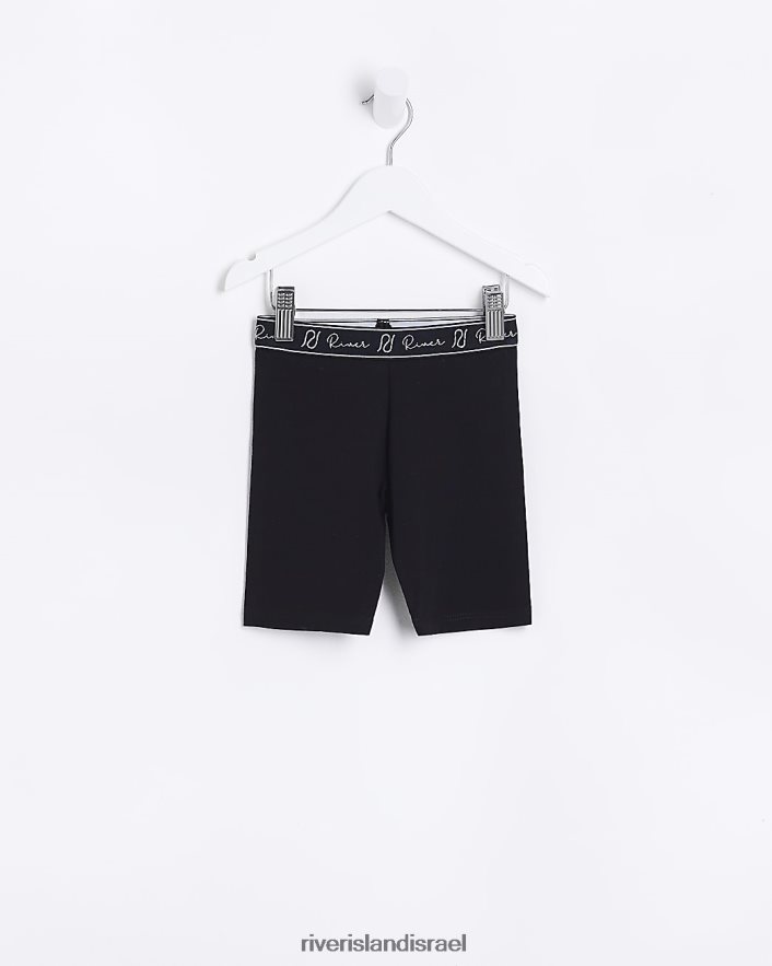 לבוש River Island מכנסי רכיבה קצרים של mg ri שָׁחוֹר בנות BDZ4086648