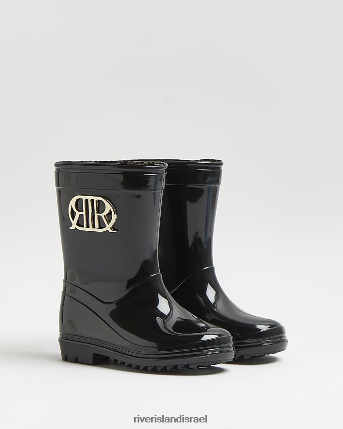 הַנעָלָה River Island מגפי גבולי ממותגים mg ri שָׁחוֹר בנות BDZ4086713