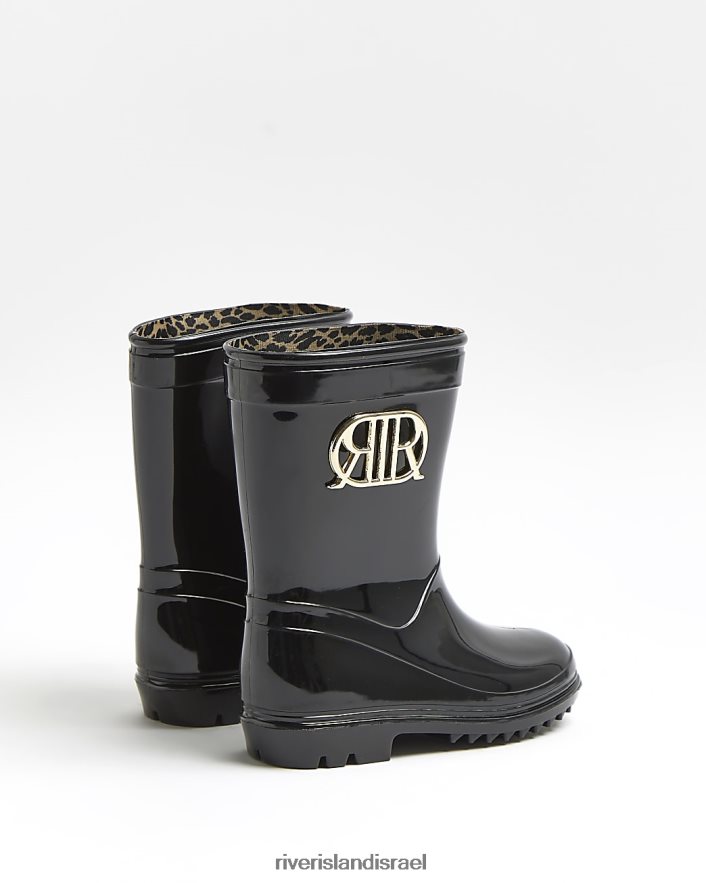 הַנעָלָה River Island מגפי גבולי ממותגים mg ri שָׁחוֹר בנות BDZ4086713